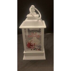 Candle LED Light Up Lantern Christmas Lamp Xmas Tree Hanging Ornament ￼Santa